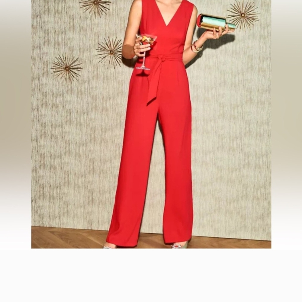 Lilly Pulitzer Vibrant Red Jumpsuit